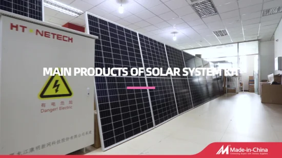 Htonetech 100 кВт 200 кВт 300 кВт 400 кВт Гибридная Солнечная Система Производитель Китай Бесшумный Дизельный Генератор Автономной Сети Фотоэлектрическая Энергетическая Система Салор
