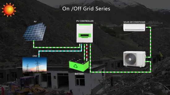 До 100% энергосбережения мини-сплит-гибридный солнечный кондиционер с зеленой энергией