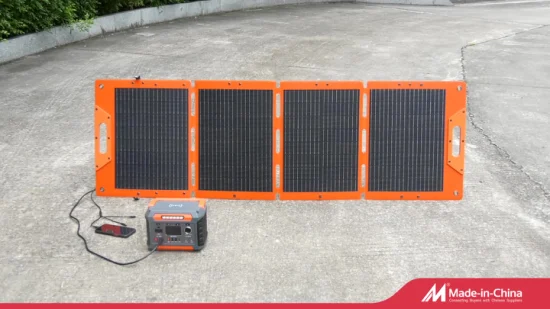 Портативная уличная электростанция со складной солнечной панелью мощностью 200 Вт, резервным источником питания, аккумулятором, портативной солнечной электростанцией